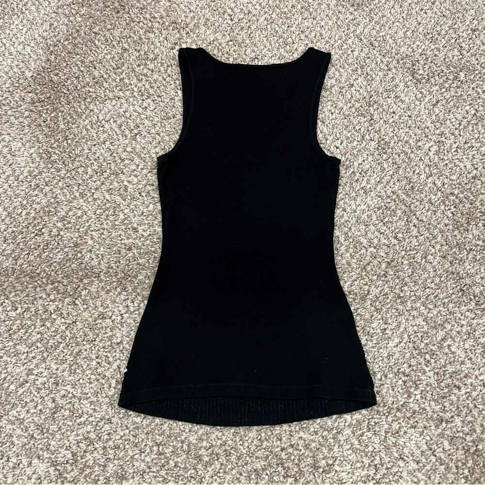 Vintage Y2K 2000s mcbling old express sequins argyle tank top - Picture 4 of 5